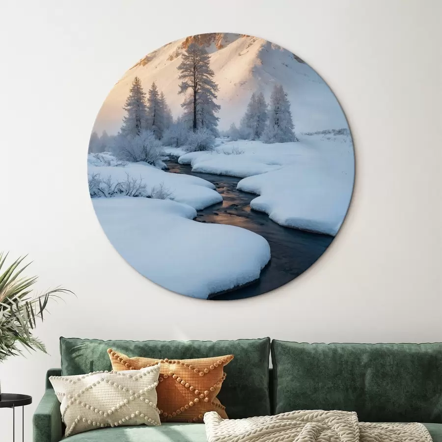 carta da parati Ruscello che va verso la montagna nr. r42281