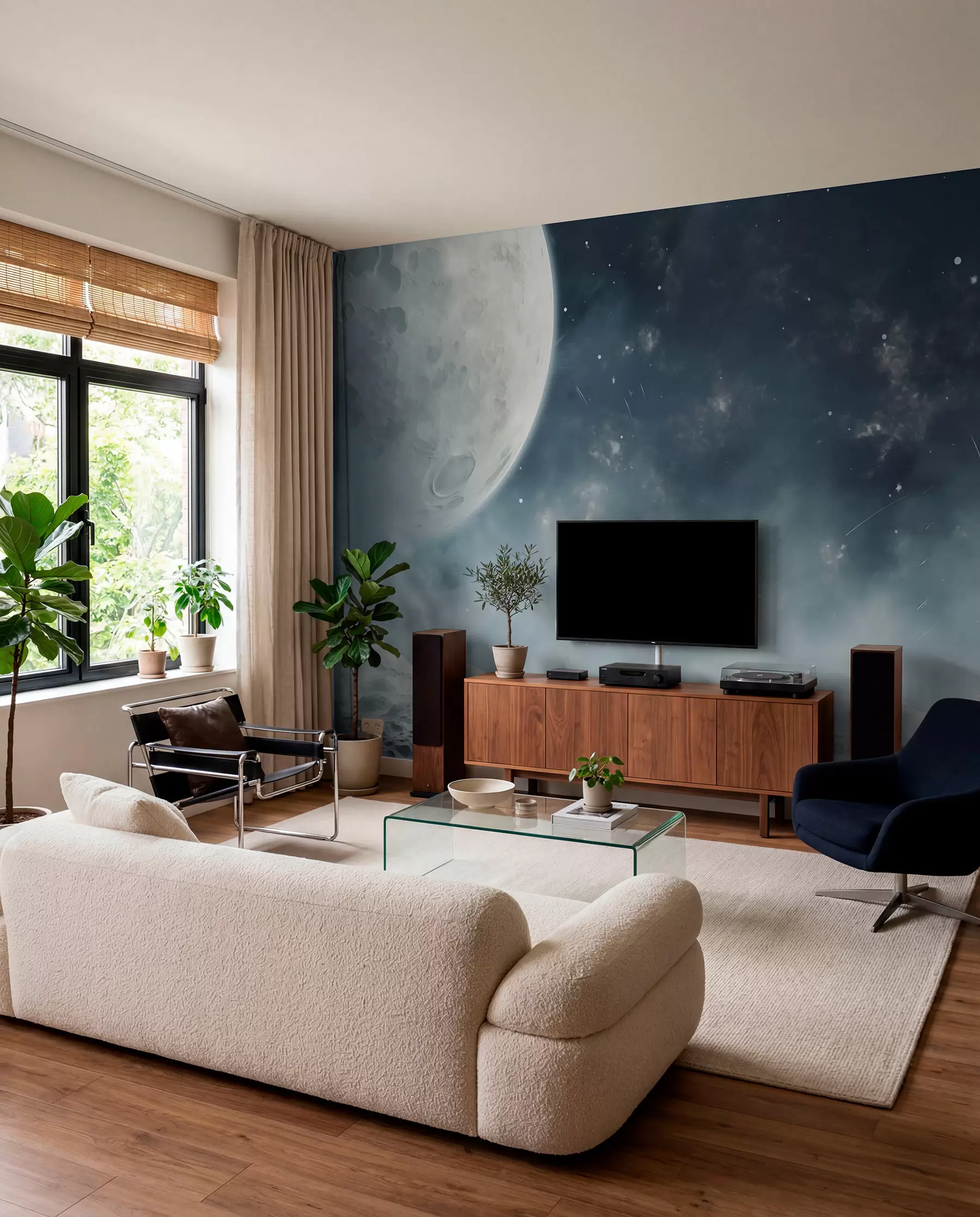 carta da parati Luna sui crateri silenziosi nr. w02797