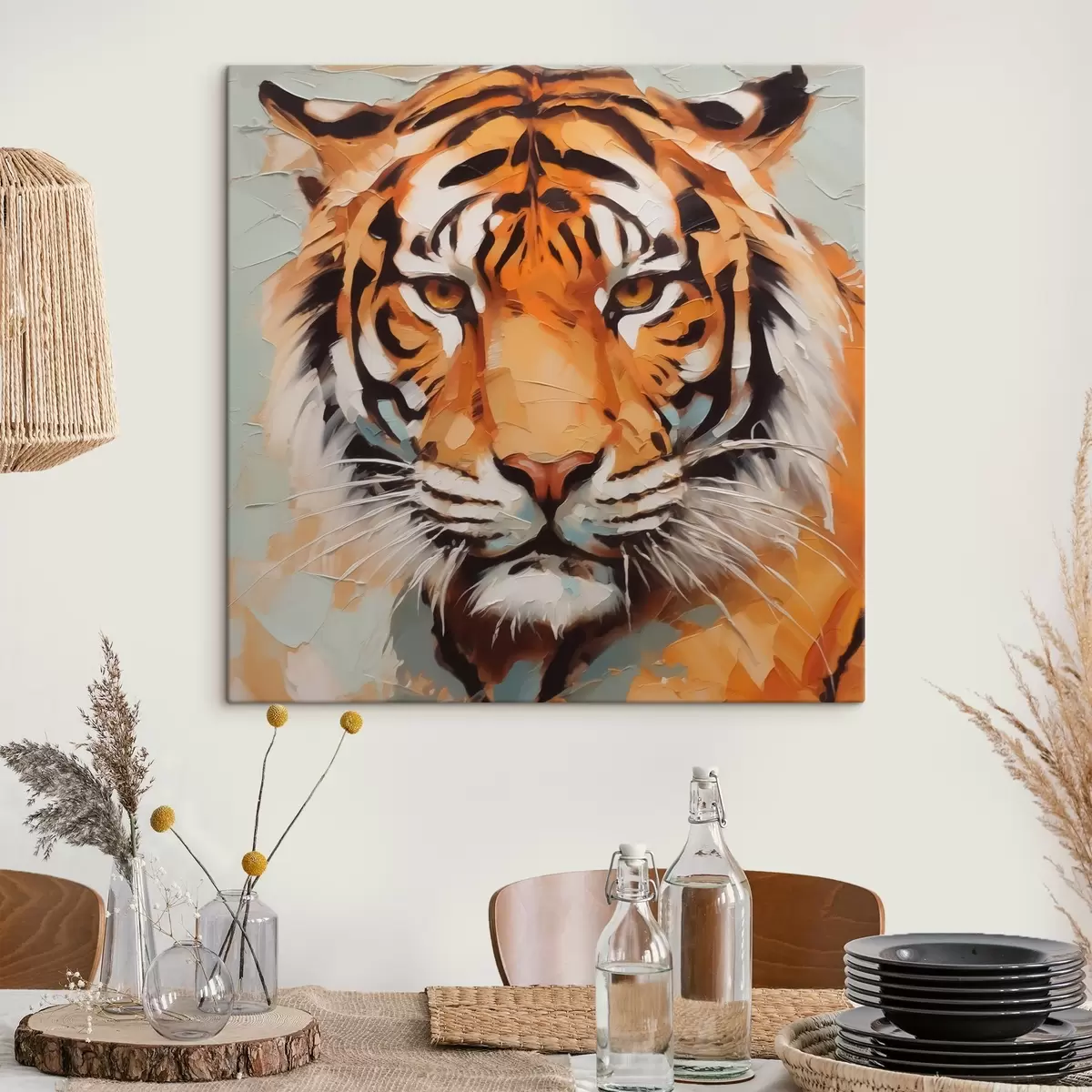 carta da parati Pittura ad imitazione della tigre nr. s42463