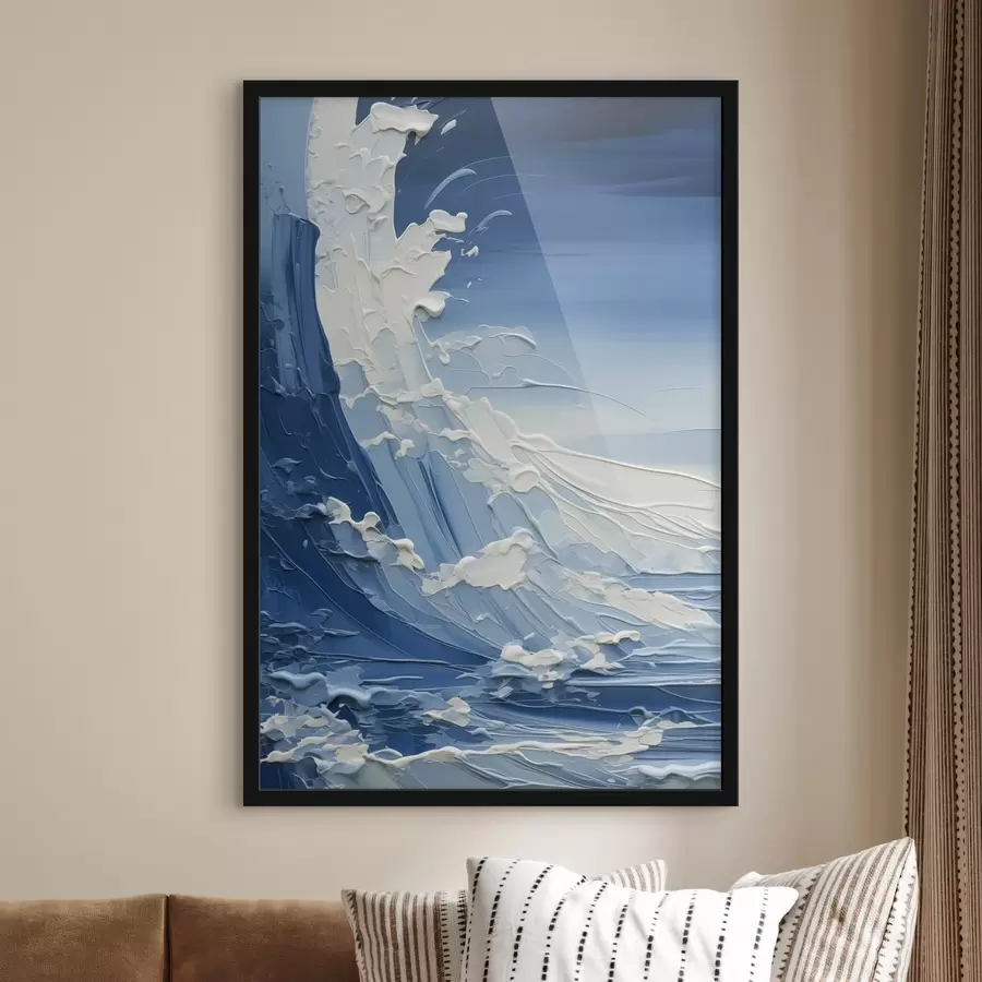 carta da parati Pittura a imitazione delle onde marine nr. f42465