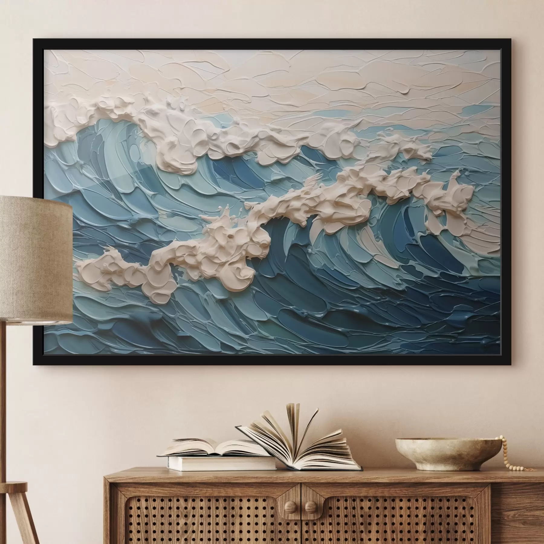 carta da parati Onde astratte che imitano le pennellate nr. f42470