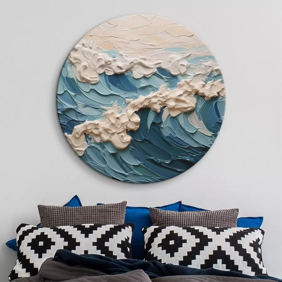 carta da parati Onde astratte che imitano le pennellate nr. r42470