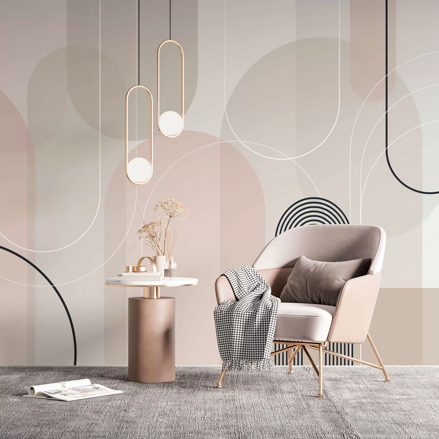 carta da parati Archi eleganti e minimalisti nr. w02826