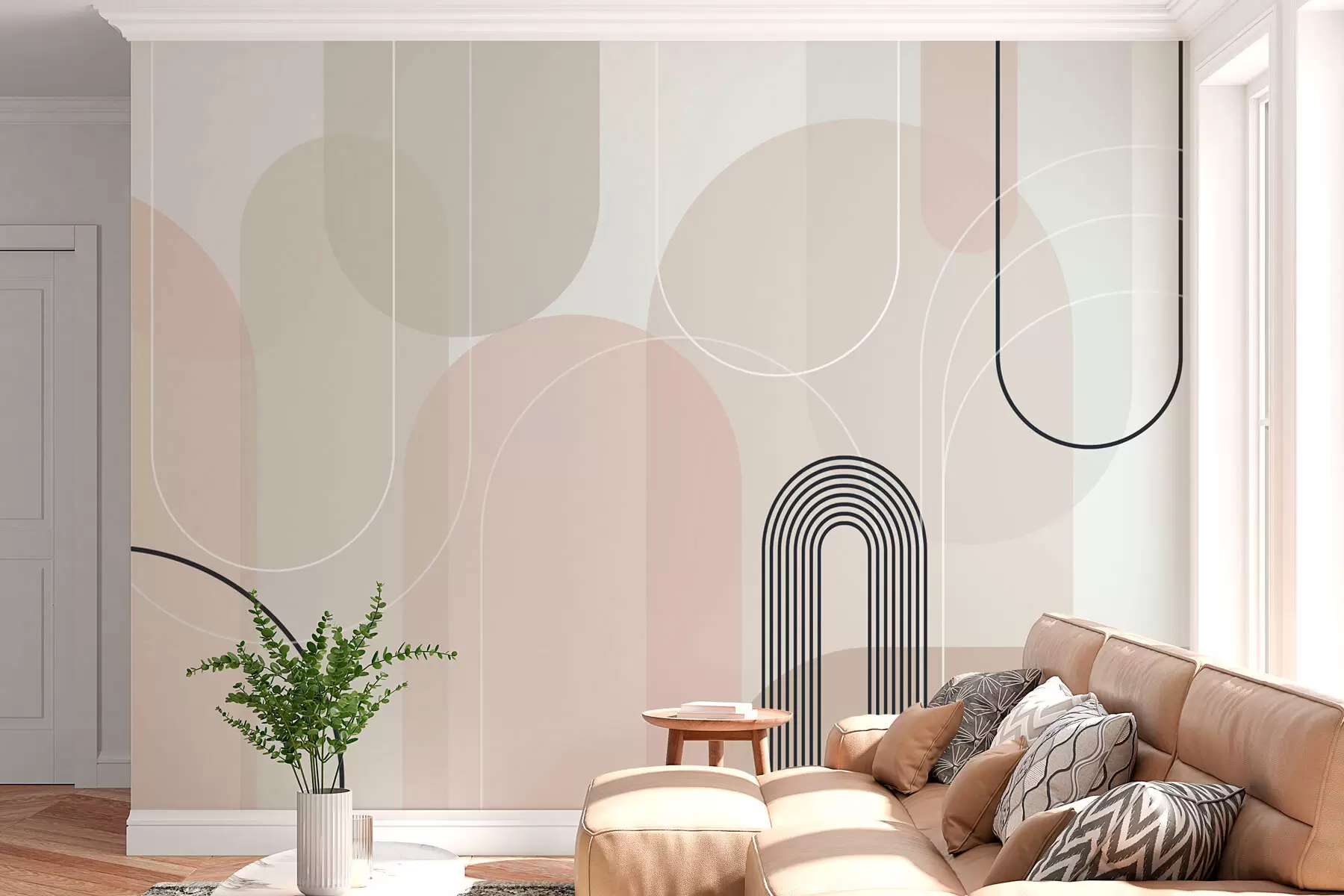 carta da parati Archi eleganti e minimalisti nr. w02826