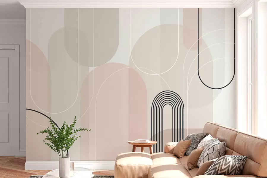 carta da parati Archi eleganti e minimalisti nr. w02826