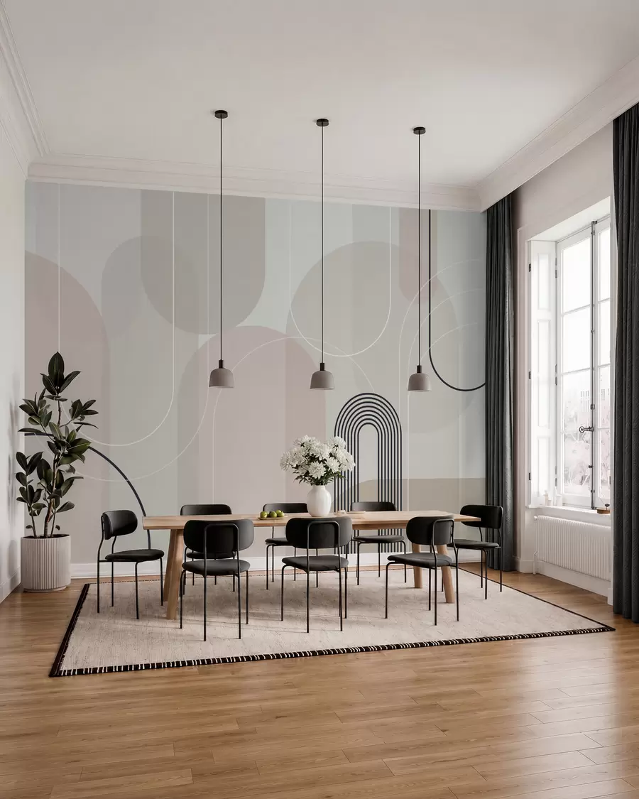 carta da parati Archi eleganti e minimalisti nr. w02826