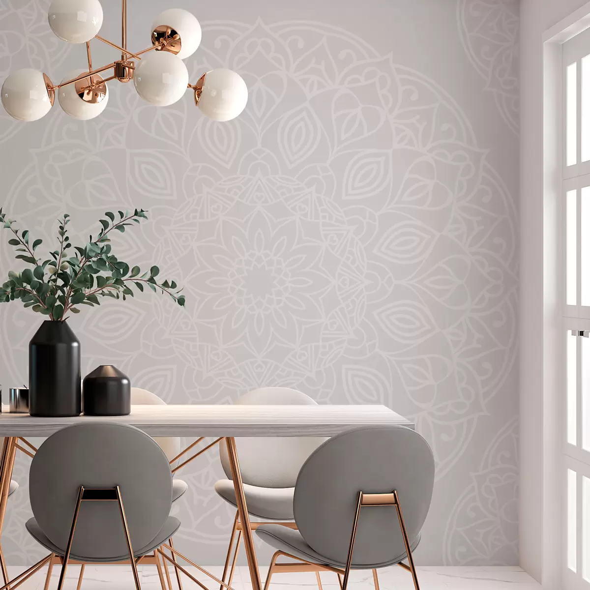 carta da parati Geometria elegante del mandala nr. w02832