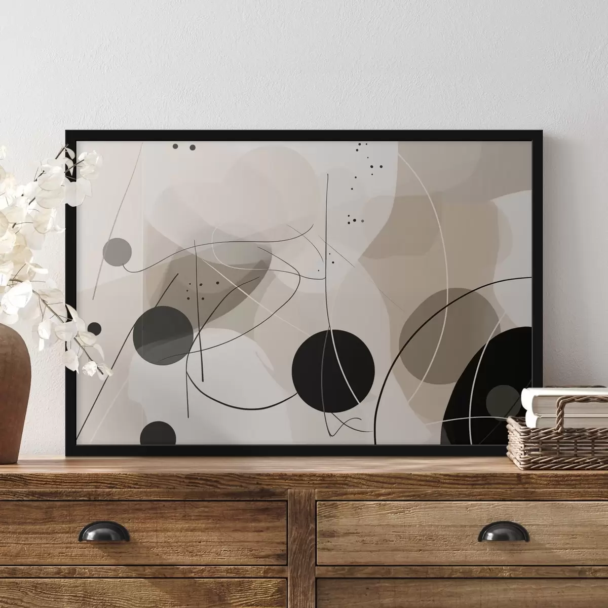 Poster Composizione astratta con forme e linee geometriche f42475