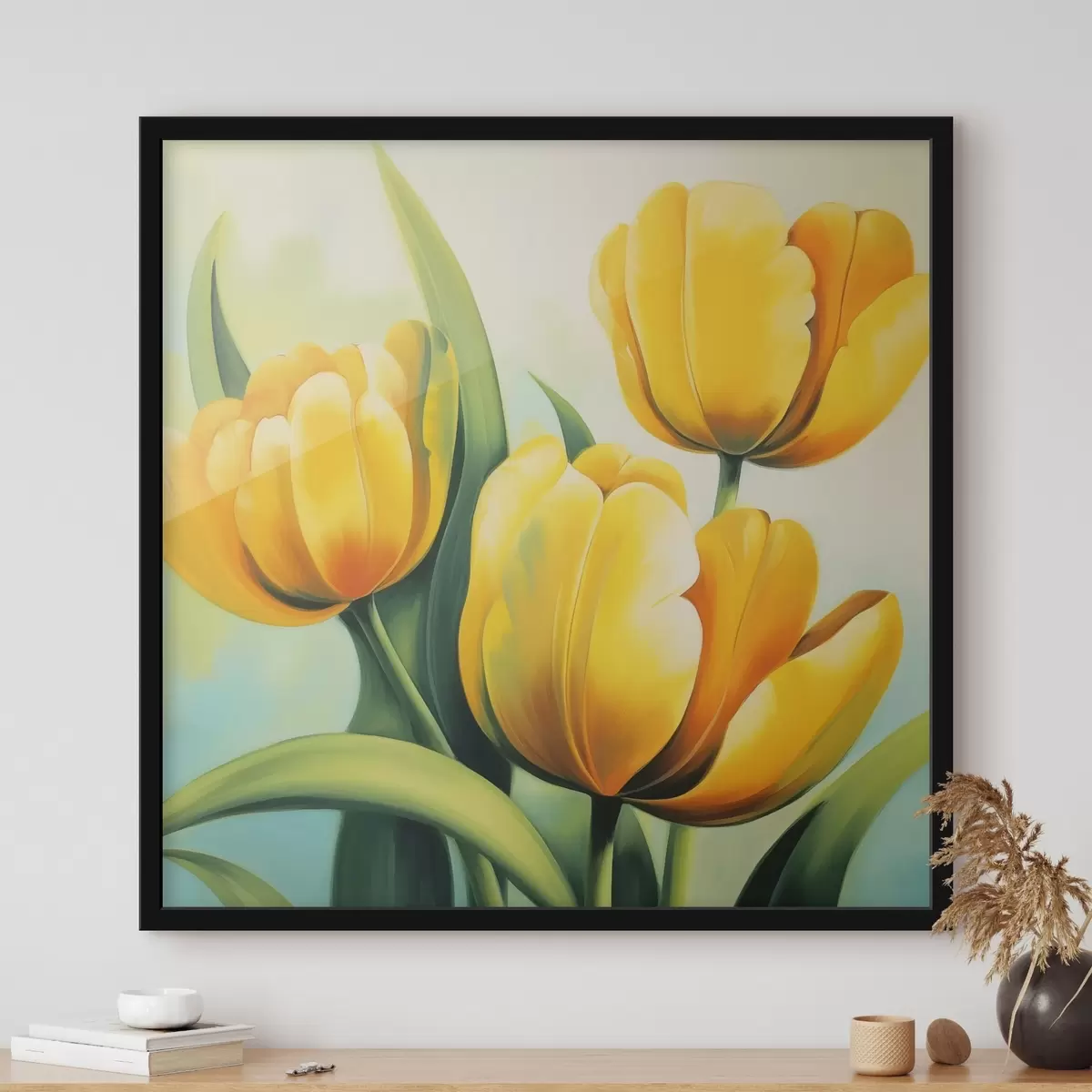 Poster Tulipani gialli f42479
