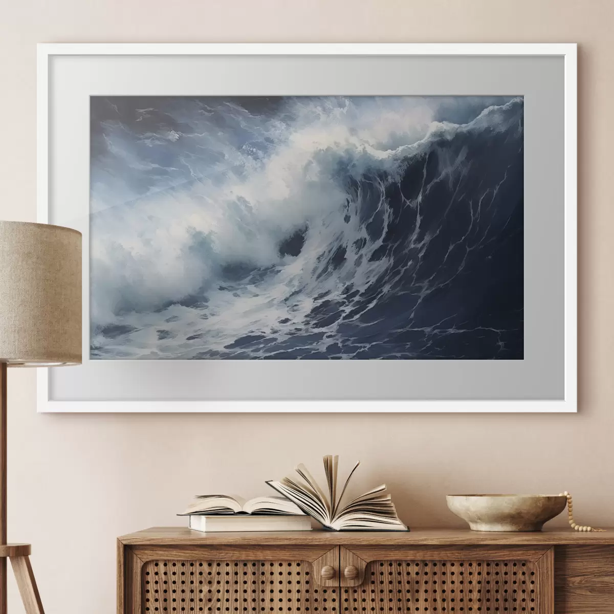 Poster Onda oceanica in tempesta f42487