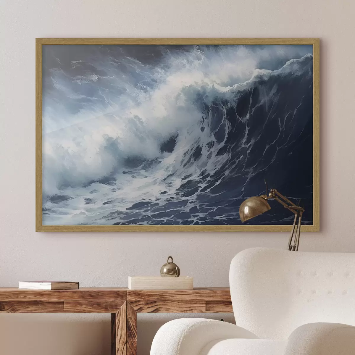 Poster Onda oceanica in tempesta f42487