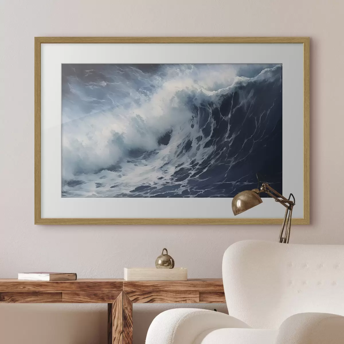 Poster Onda oceanica in tempesta f42487