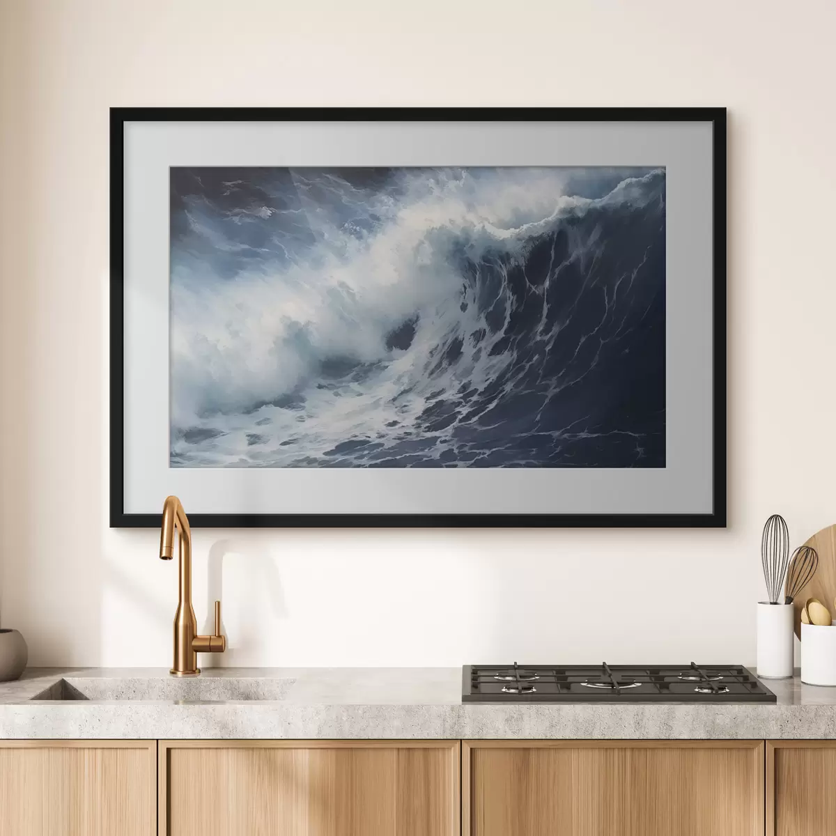 Poster Onda oceanica in tempesta f42487