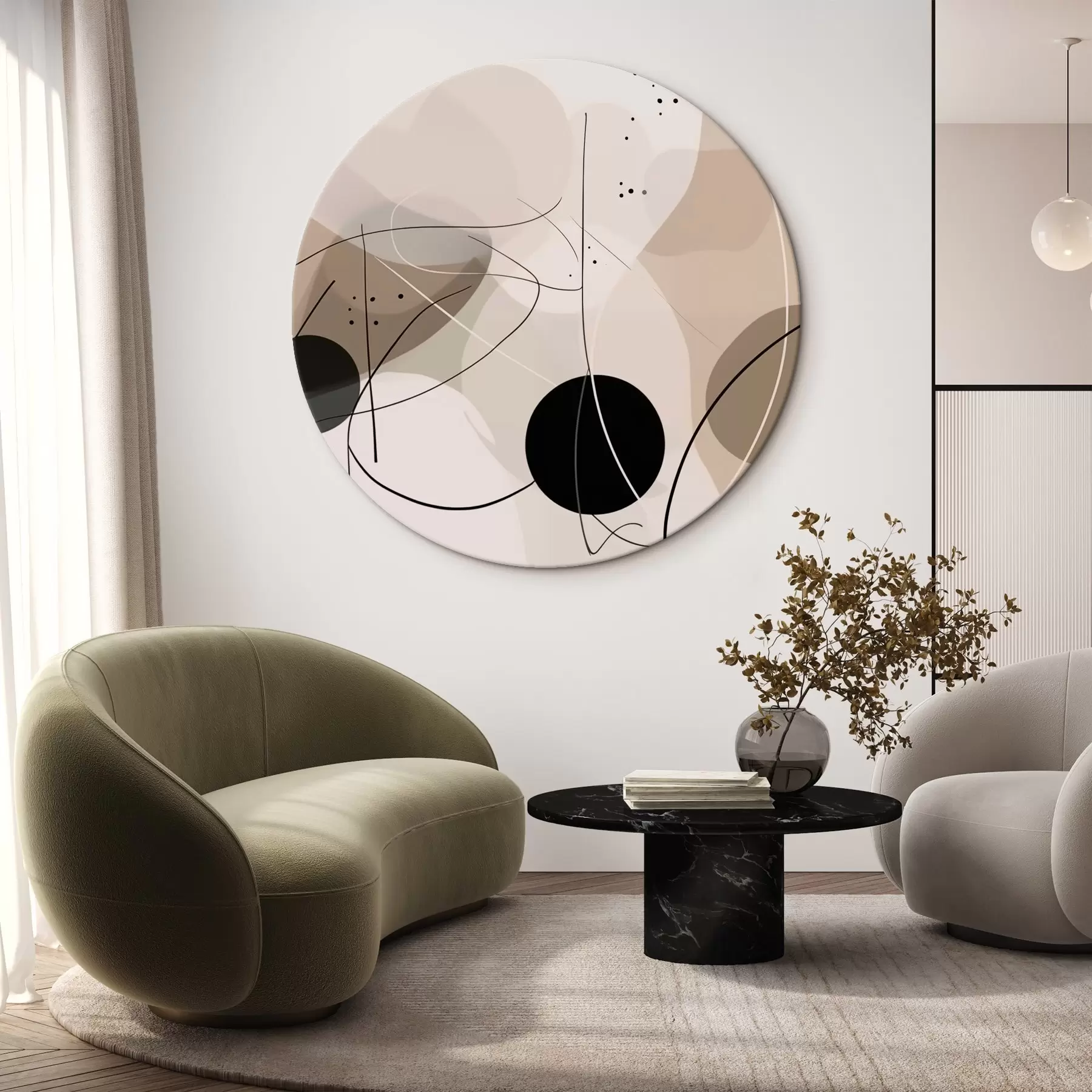 carta da parati Composizione astratta con forme e linee geometriche nr. r42475