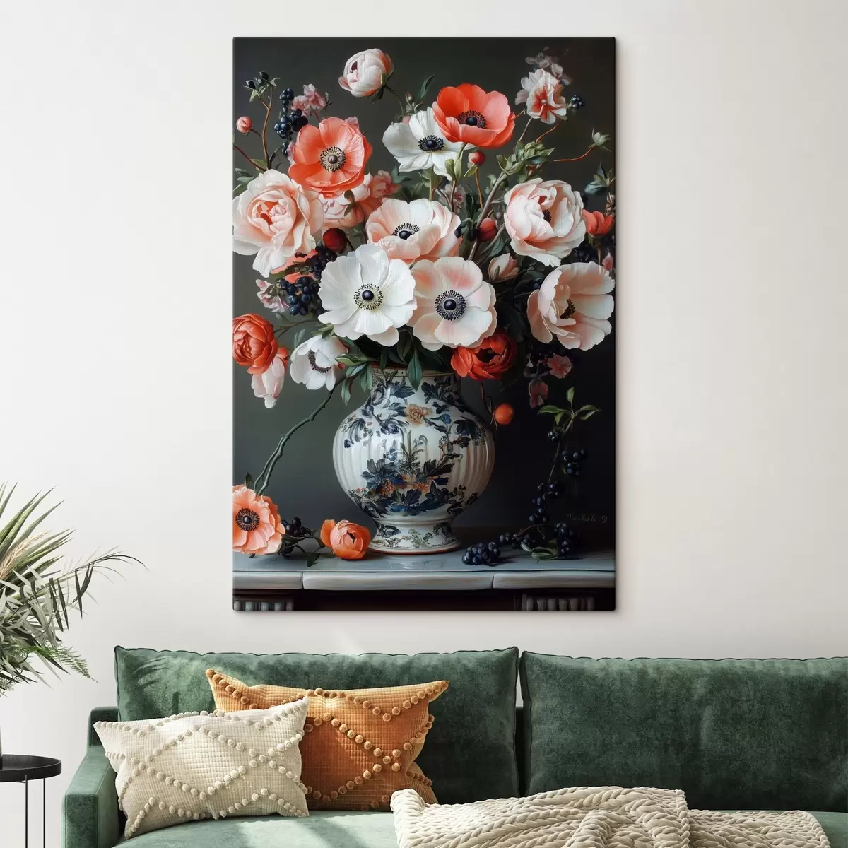 carta da parati Un bouquet di bellissimi fiori in un vaso nr. s42496