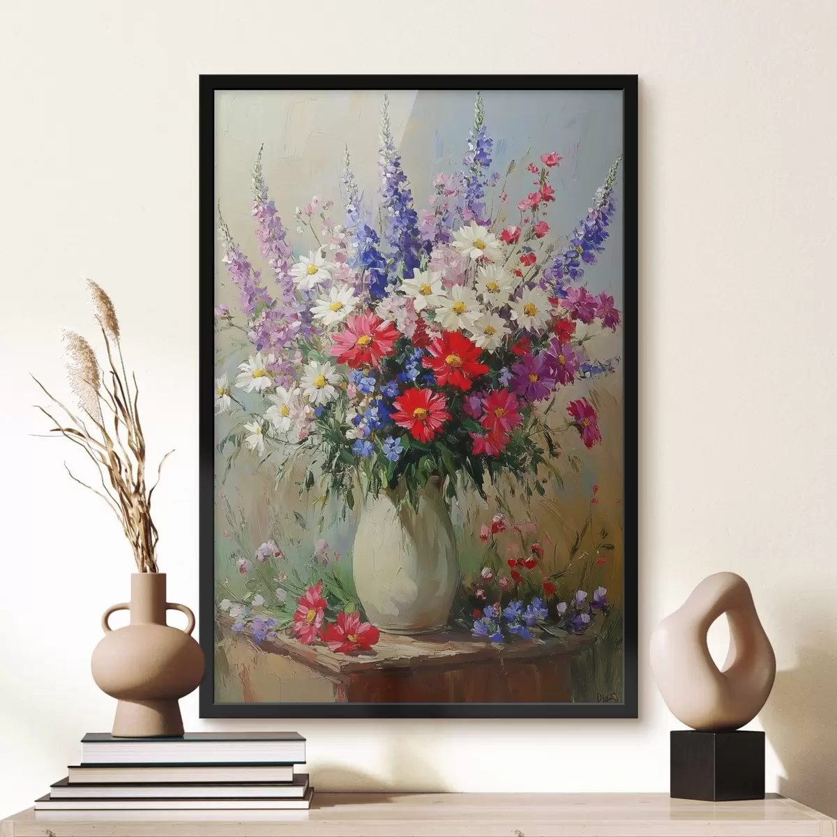 Poster Un luminoso bouquet di fiori di campo f42498