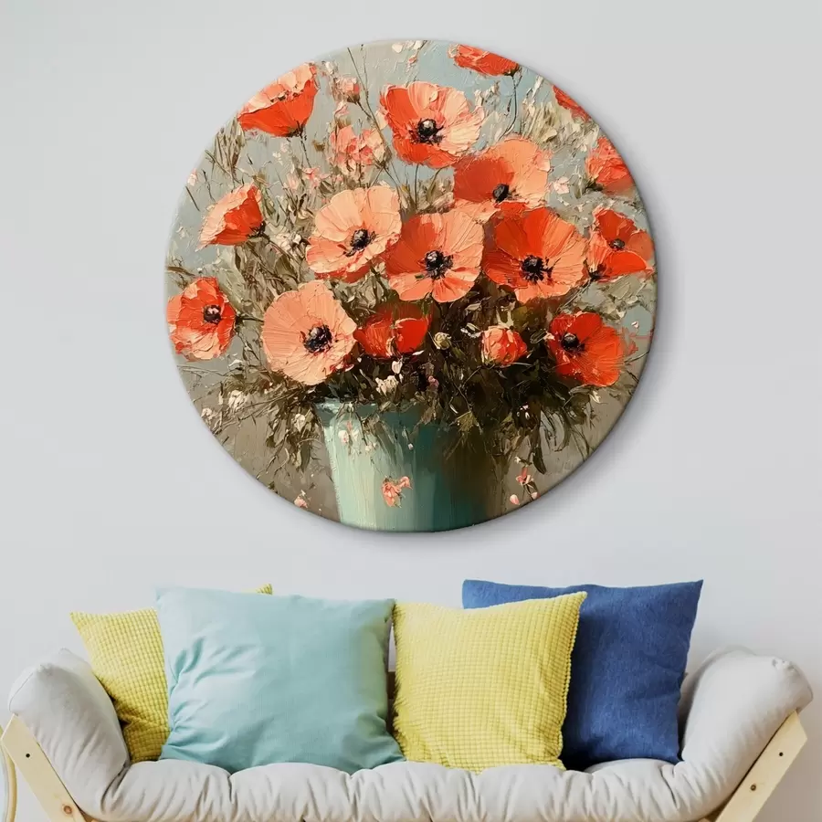 carta da parati Bouquet di papaveri rossi nr. r42492