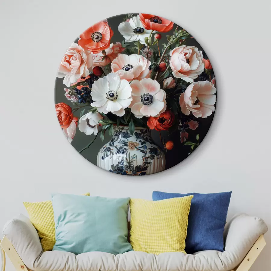 carta da parati Un bouquet di bellissimi fiori in un vaso nr. r42496