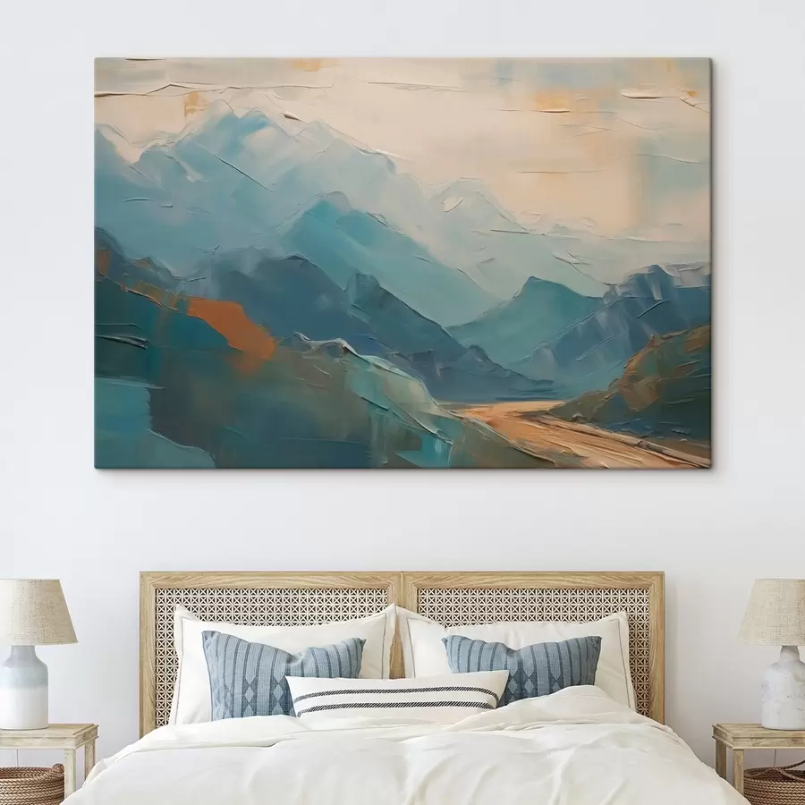 carta da parati Montagne astrazione imitazione pennellate nr. s42592