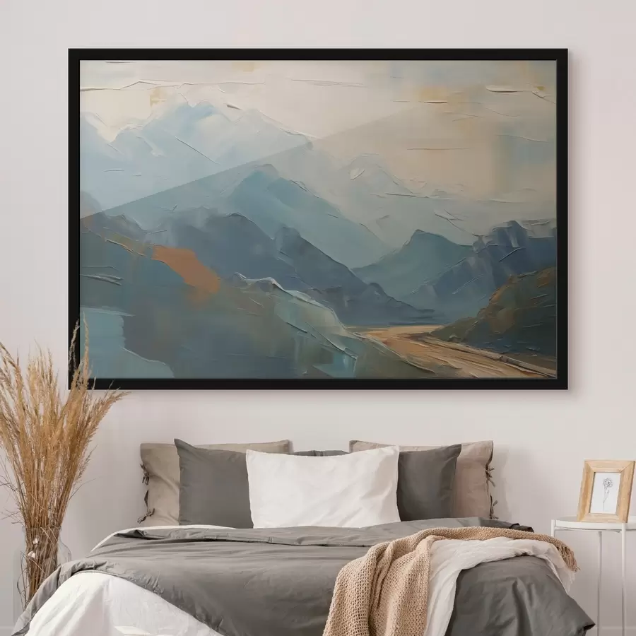 carta da parati Montagne astrazione imitazione pennellate nr. f42592