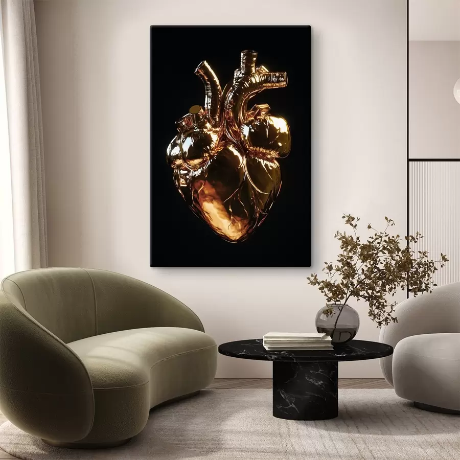 carta da parati Cuore anatomico con una lucentezza calda e brillante nr. s42610