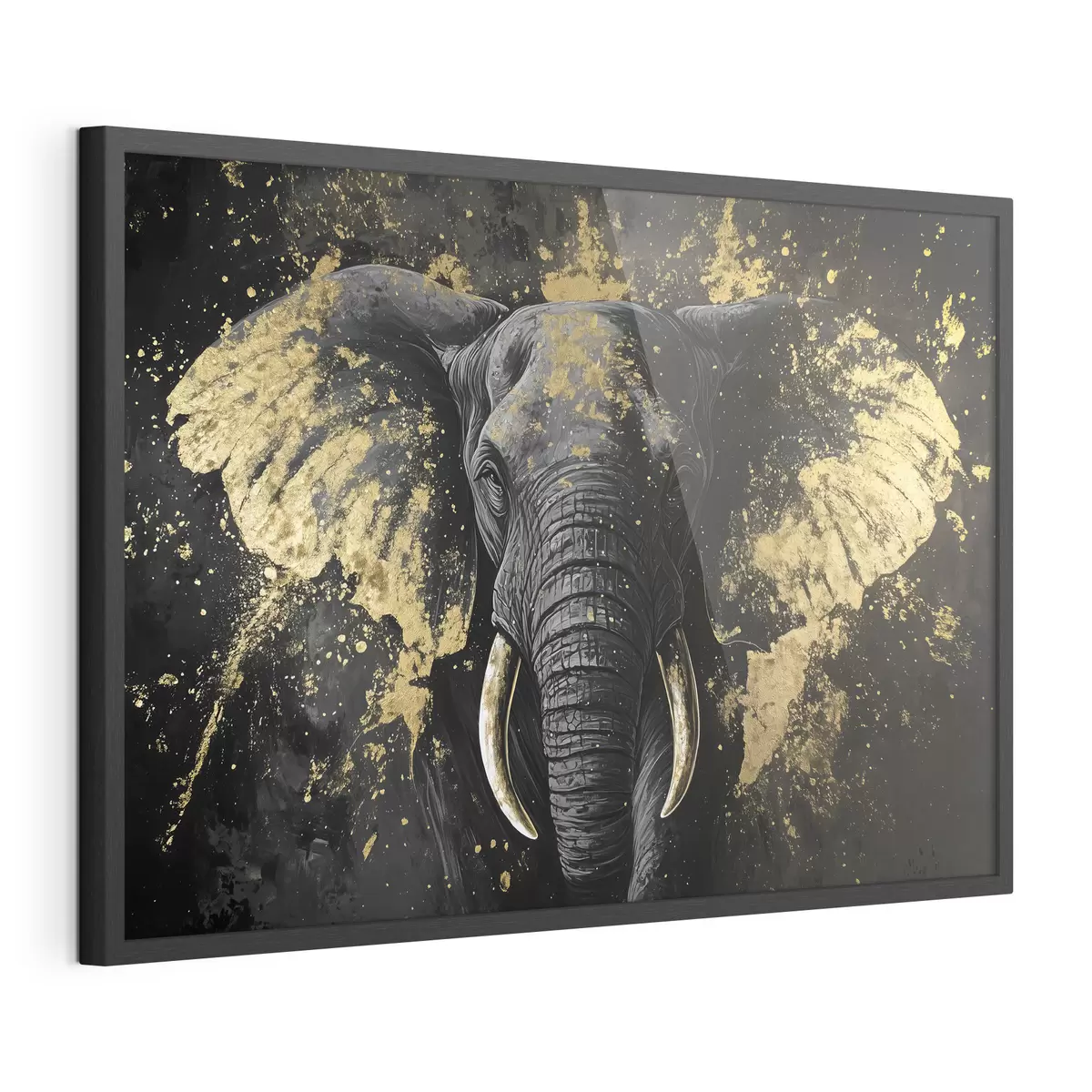 Poster Elegante elefante nero f42602