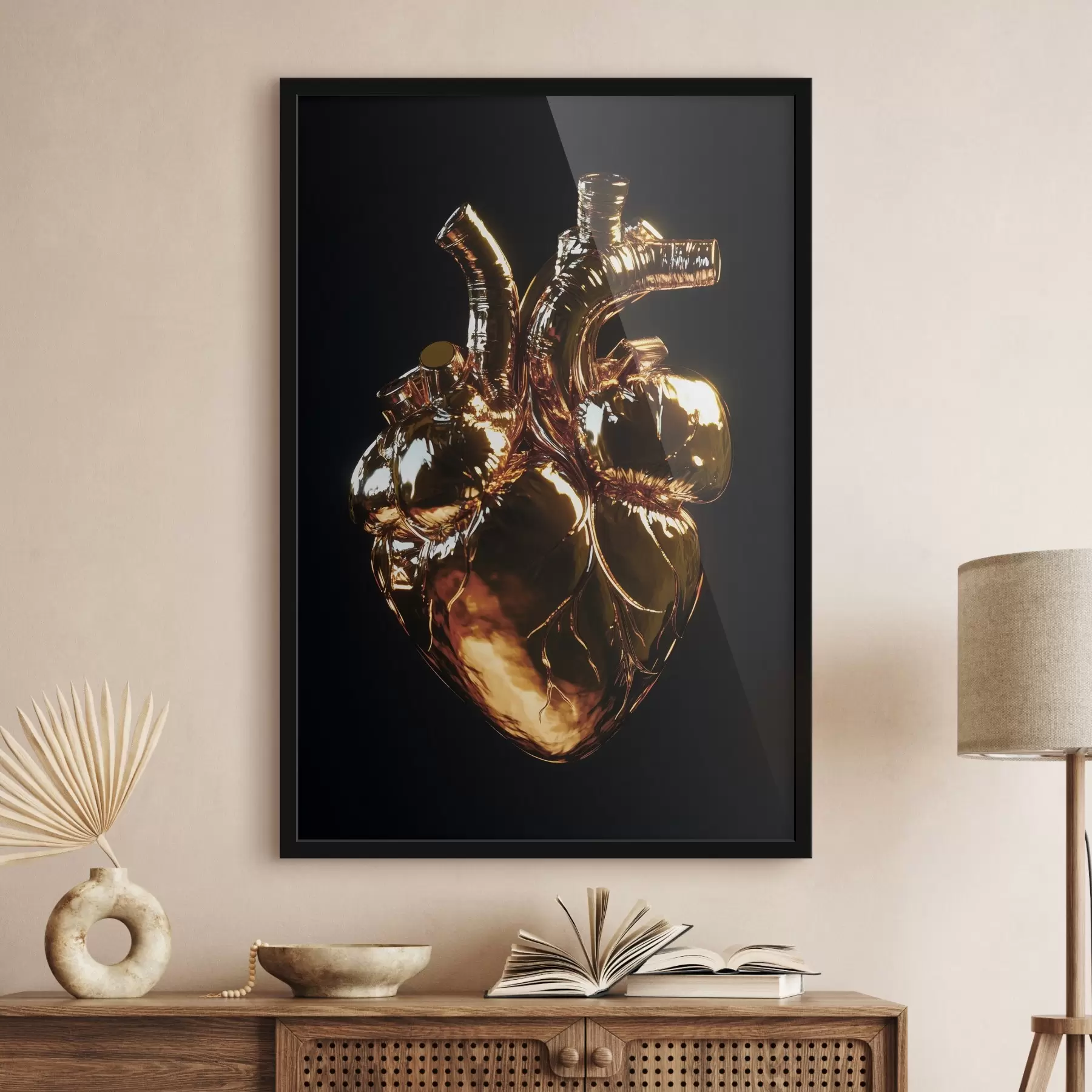 carta da parati Cuore anatomico con una lucentezza calda e brillante nr. f42610