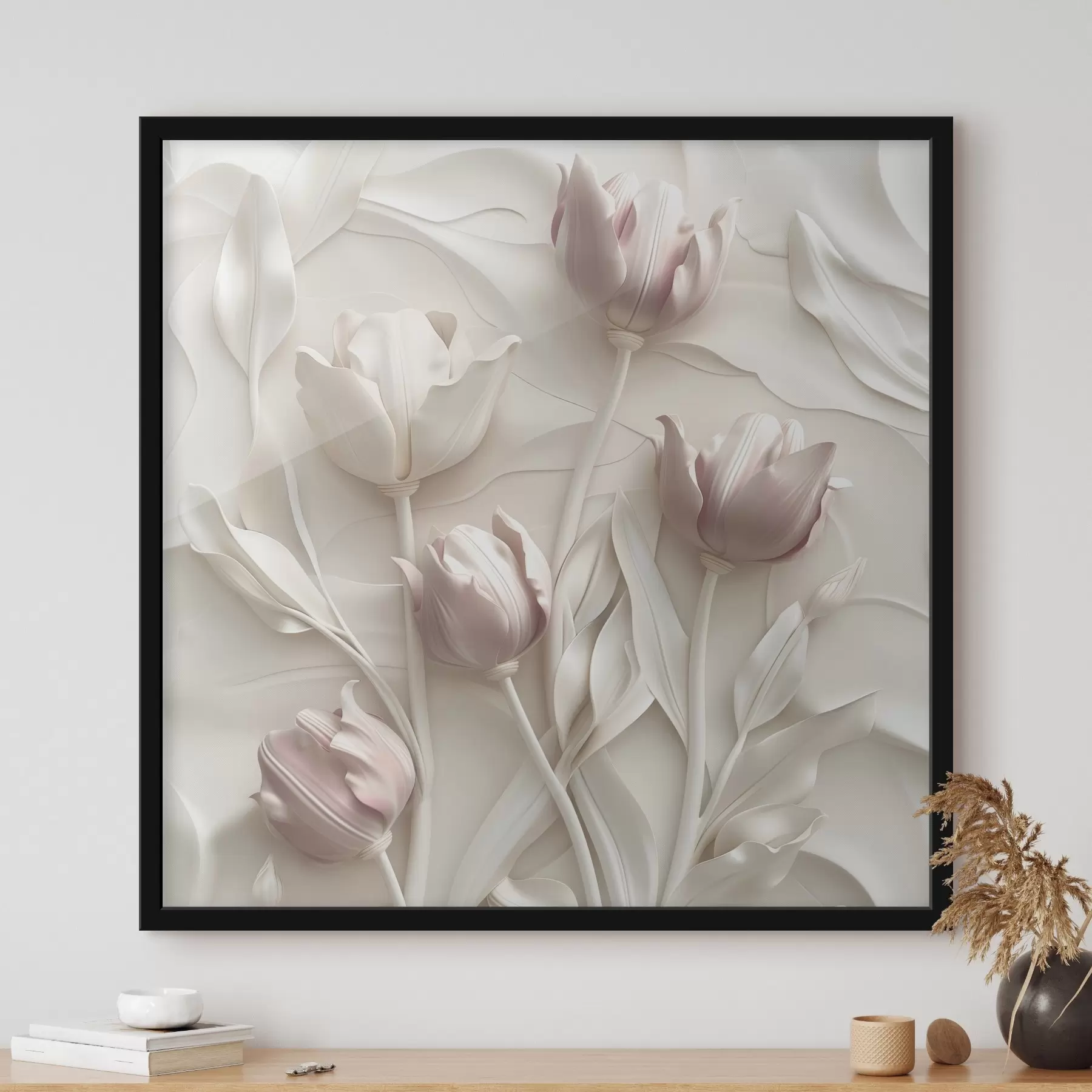 carta da parati Fiori volumetrici delicati nr. f42613