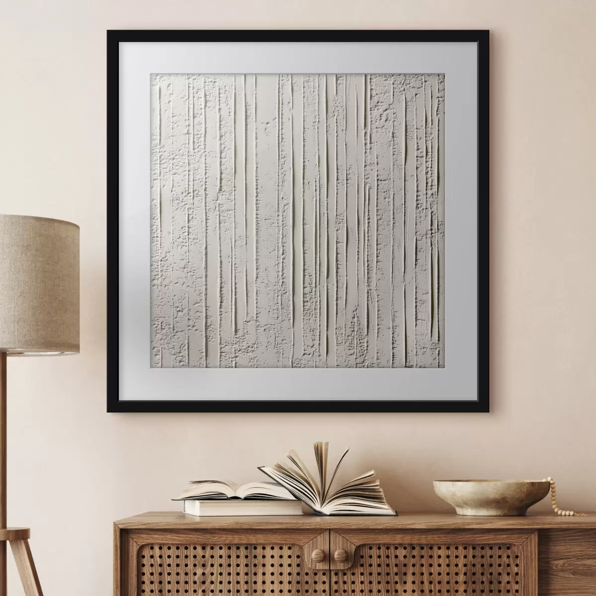 Poster Astrazione monocromatica strutturata f42614