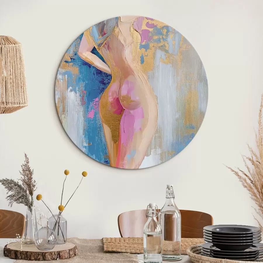 carta da parati Disegno astratto del corpo di una ragazza nr. r42611