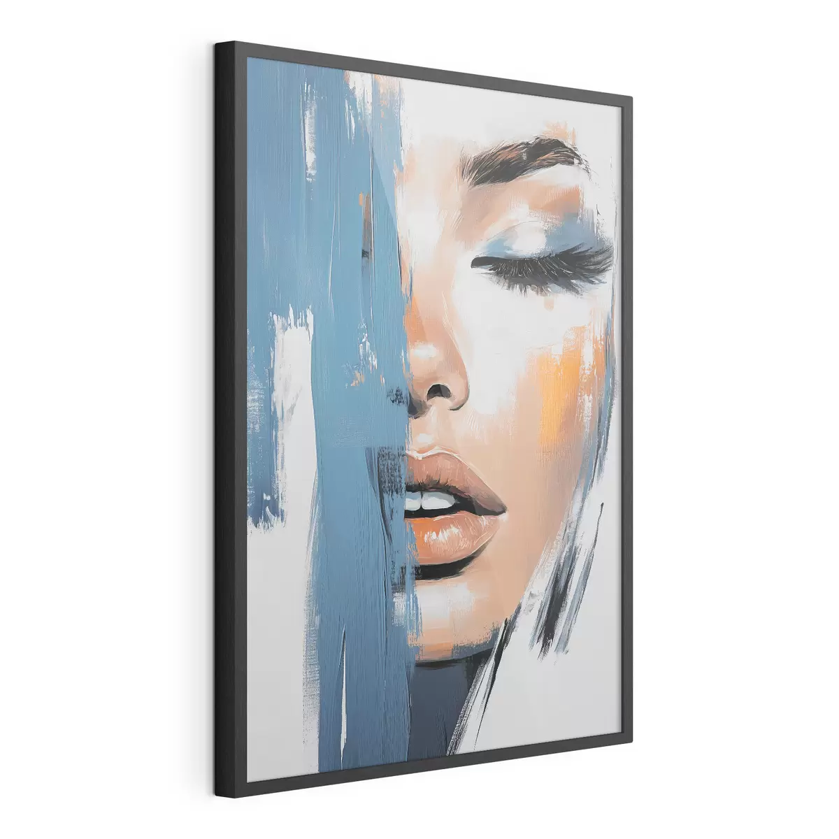 Poster Ritratto di donna con pennellate f42553