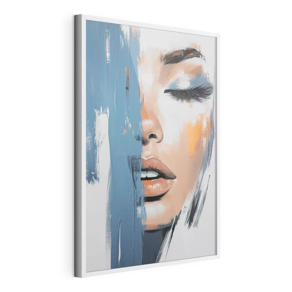 Poster Ritratto di donna con pennellate f42553