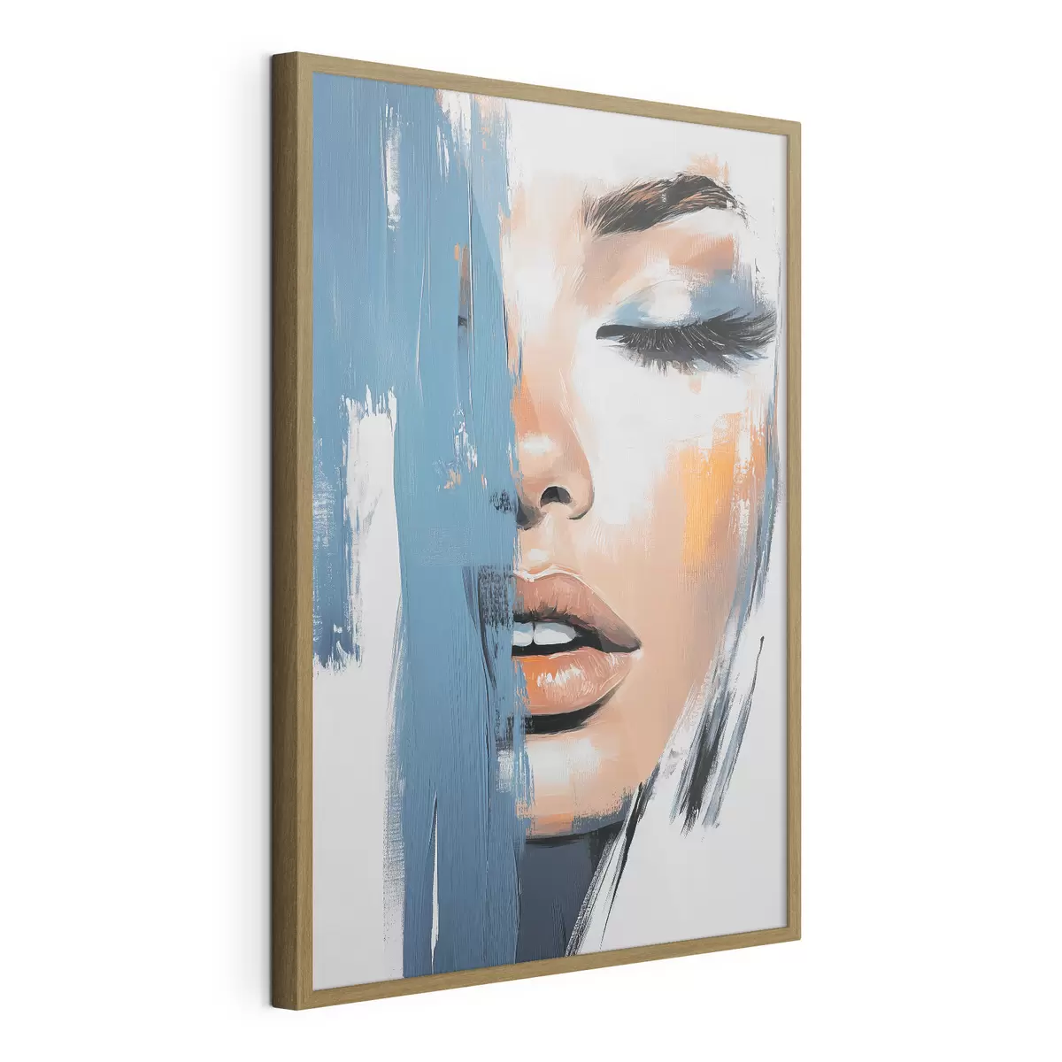 Poster Ritratto di donna con pennellate f42553