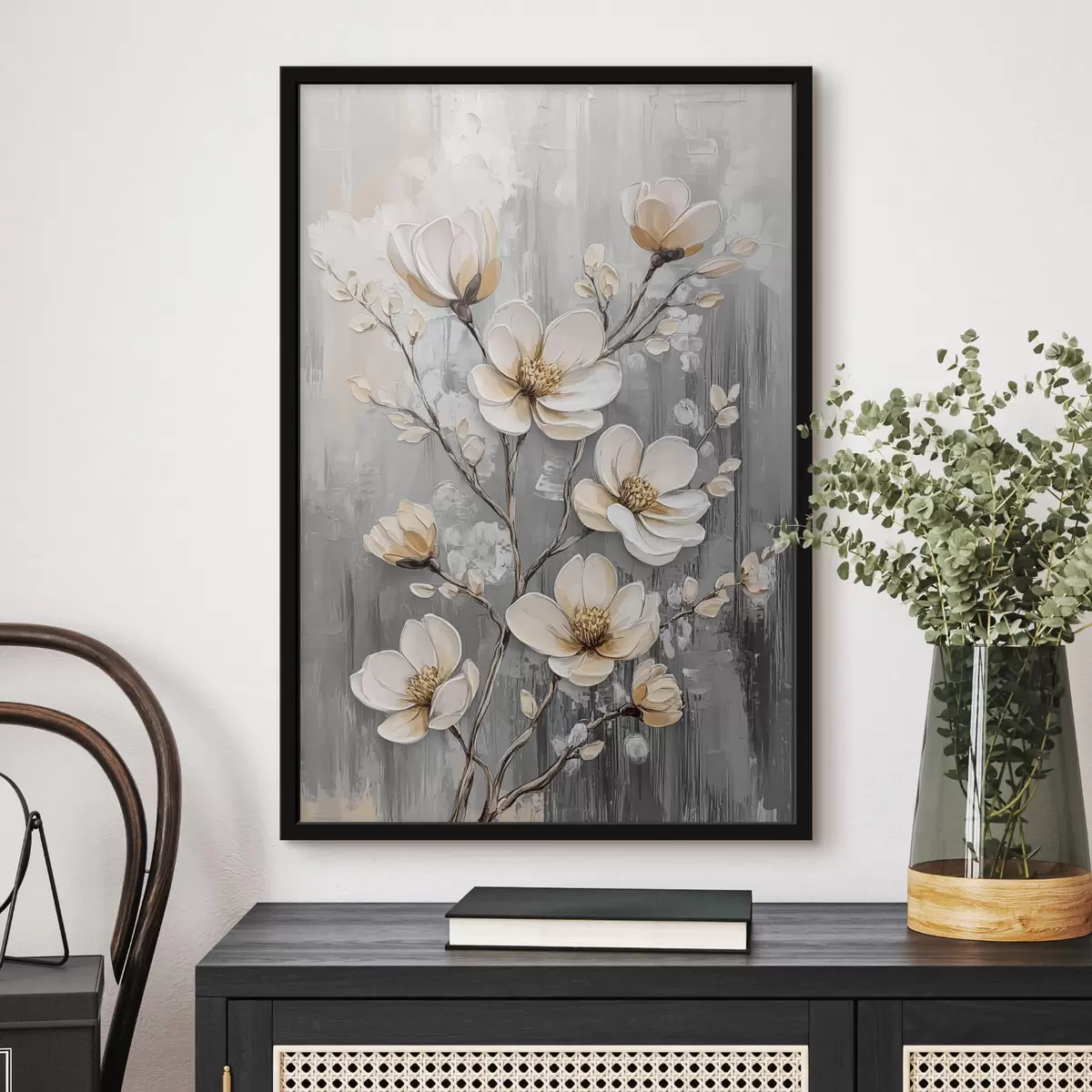 Poster Ramo astratto con fiori f42555