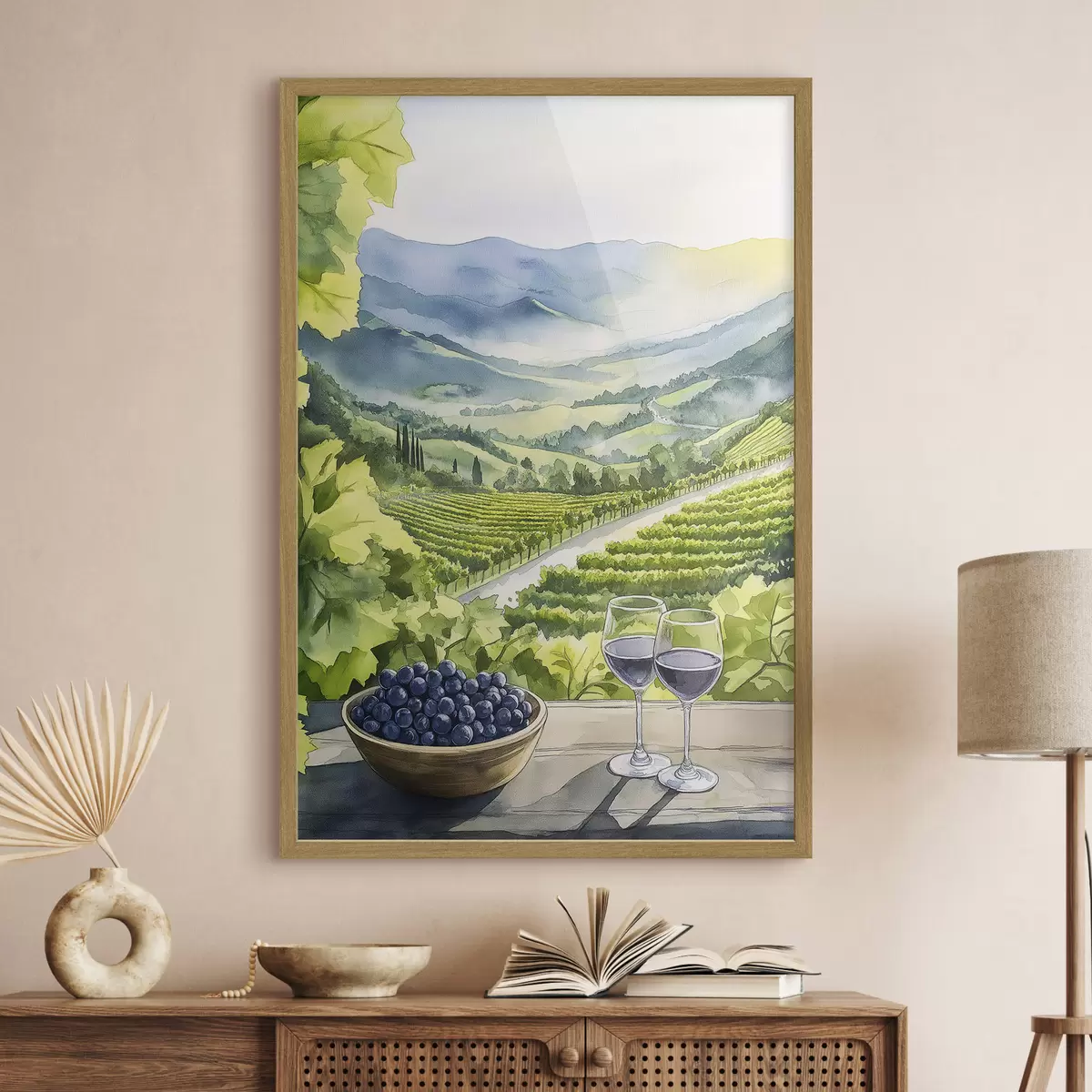 Poster Vino e libertà f42444