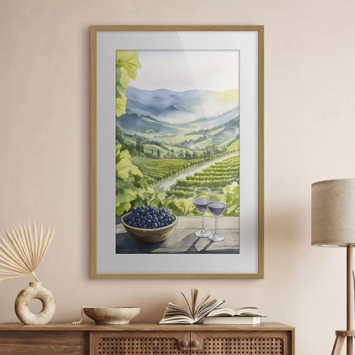 Poster Vino e libertà f42444