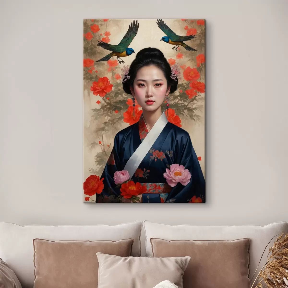carta da parati Ragazza giapponese in kimono nr. s42511