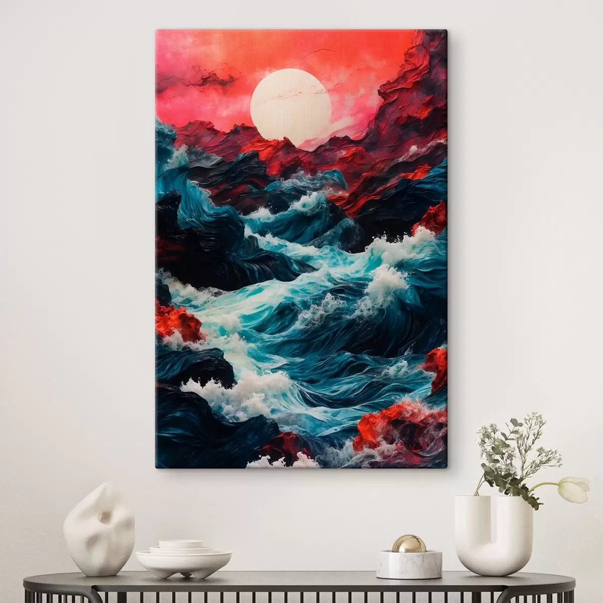 carta da parati Mare in tempesta e sole bianco nr. s42519