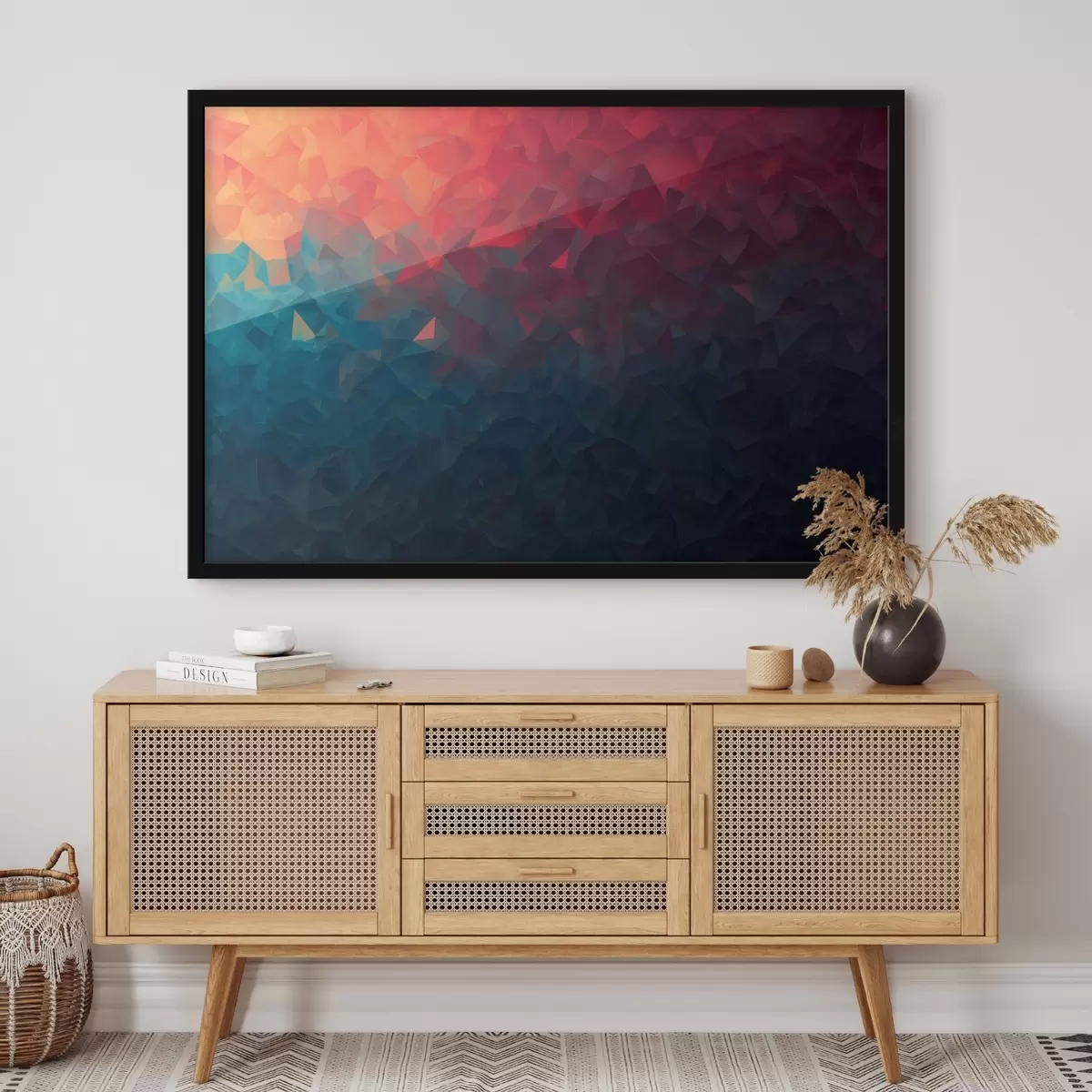 Poster Transizione dell'arancione al blu f42513