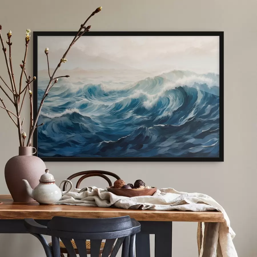 carta da parati Onde impetuose nella nebbia nr. f42541