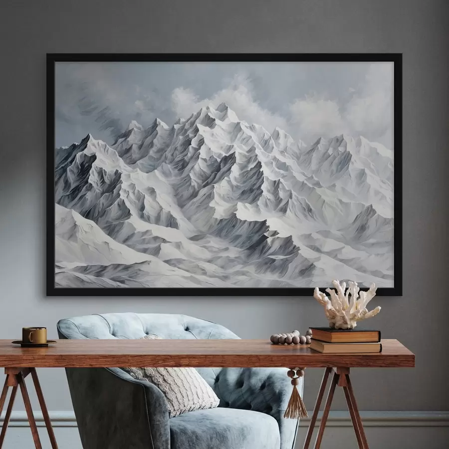 carta da parati Montagne bianche e innevate nr. f42542