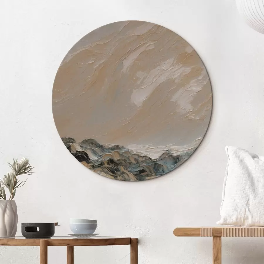 carta da parati Mare astratto in stile pittura ad olio nr. r42529