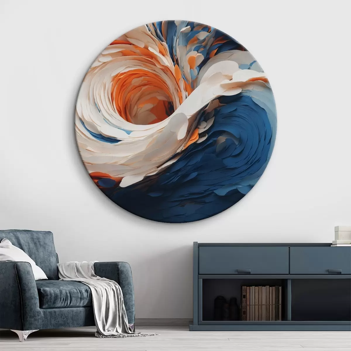 Quadri rotondi Pittura illusoria r42531