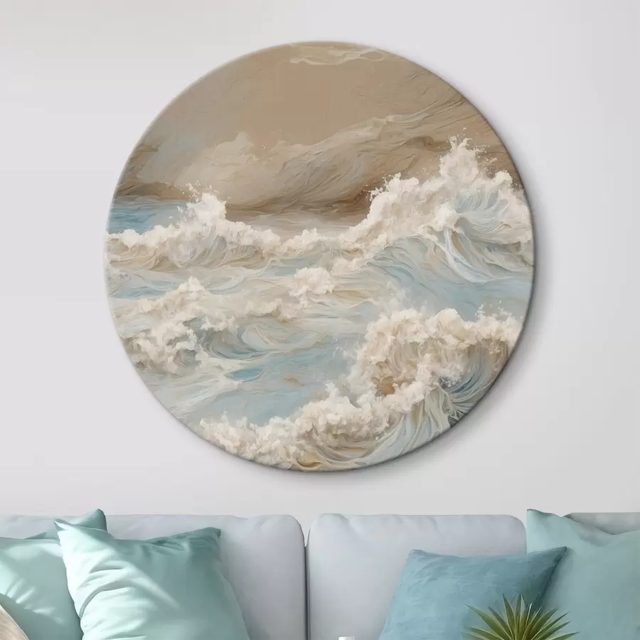 carta da parati Mare impetuoso astratto in stile pittura ad olio nr. r42539