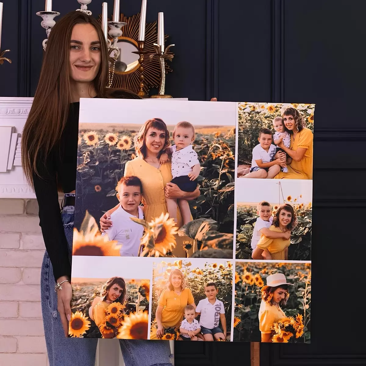 carta da parati Realizzare un collage di foto su tela a partire dalla propria foto nr. s42679