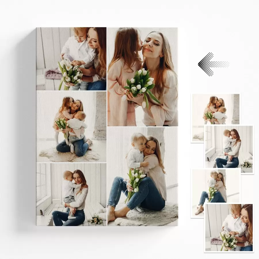 carta da parati Realizzare un collage di foto su tela a partire dalla propria foto nr. s42695