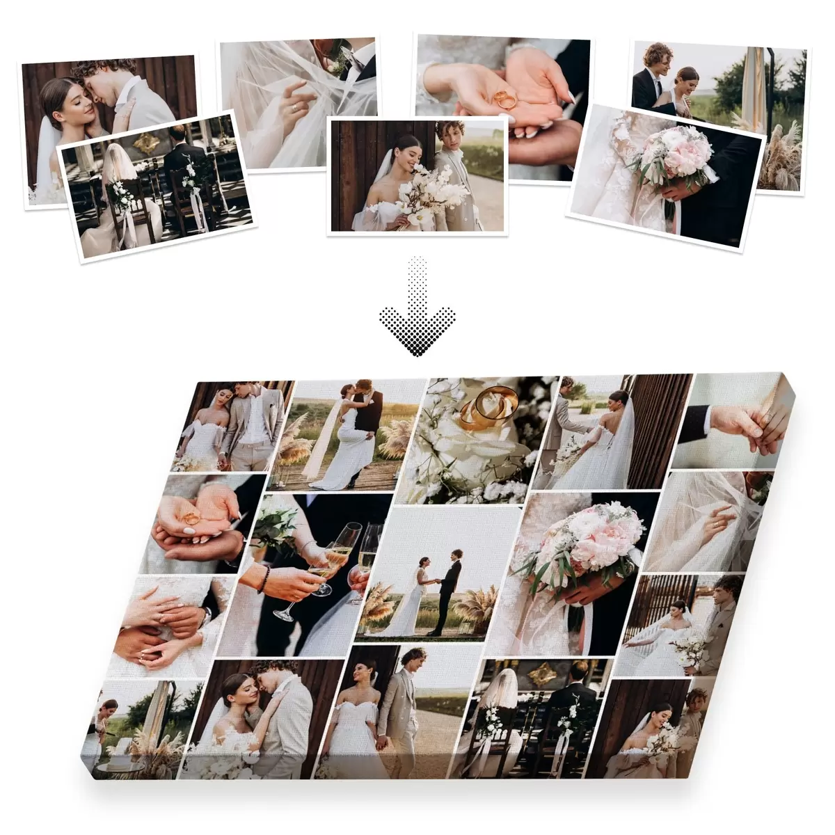 carta da parati Collage di foto su tela con consegna nr. s42696