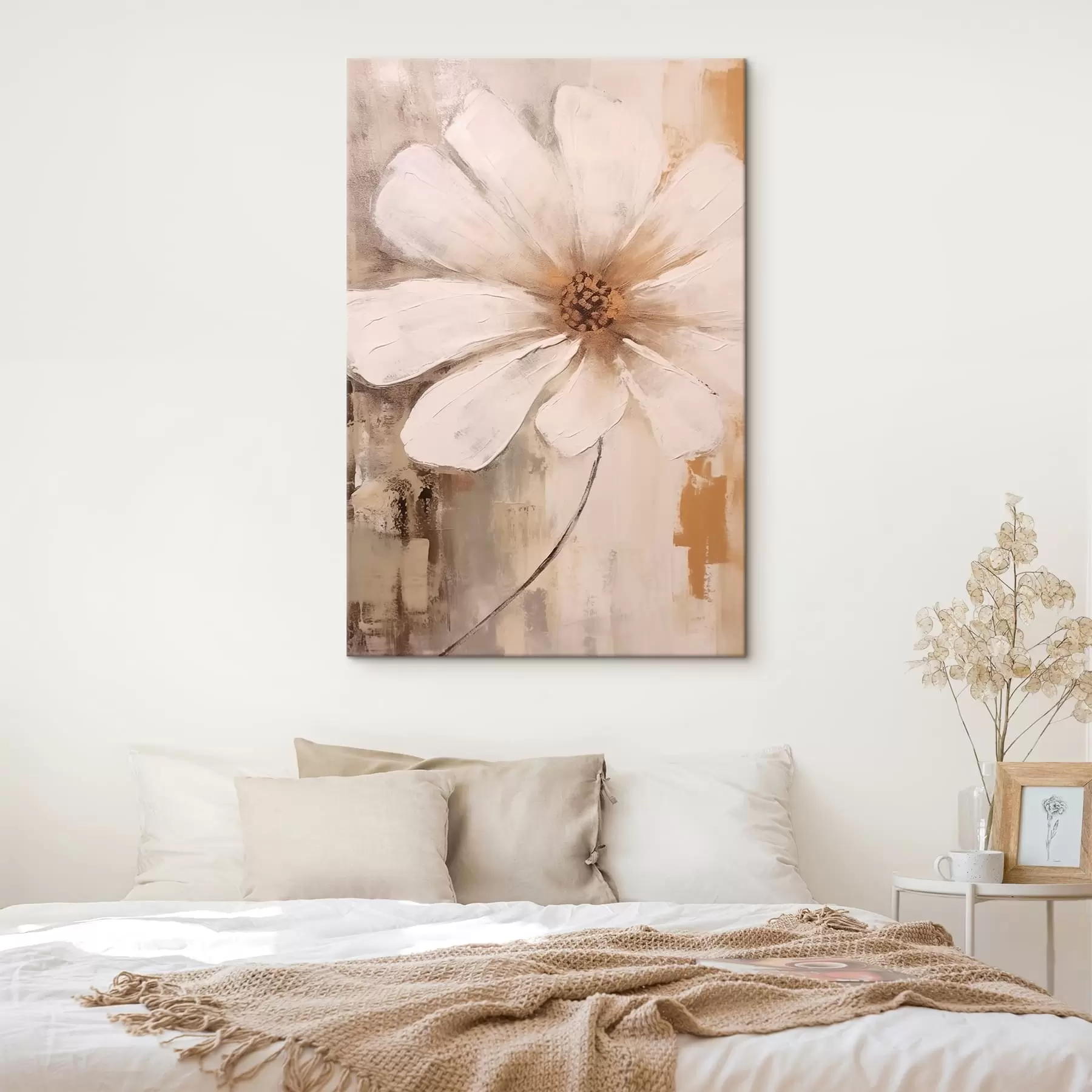 carta da parati Grande fiore bianco nr. s42641