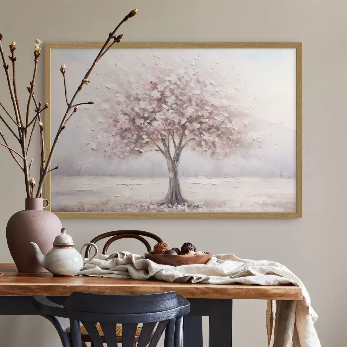 Poster Legno rosa f42629