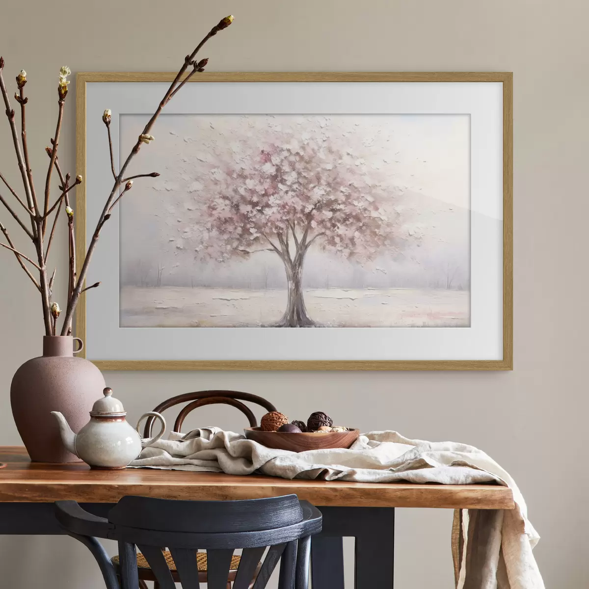 Poster Legno rosa f42629